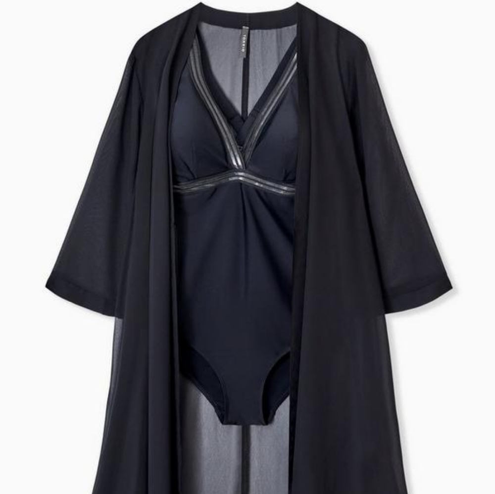 Torrid Mini Chiffon Coverup Kimono